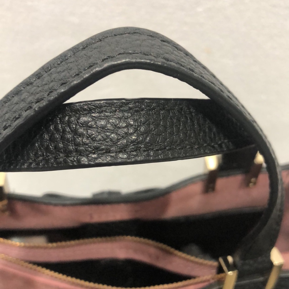 Kate Spade Black Pebble LeatherTote with Bow Accent-EUC - Picture 5 of 11